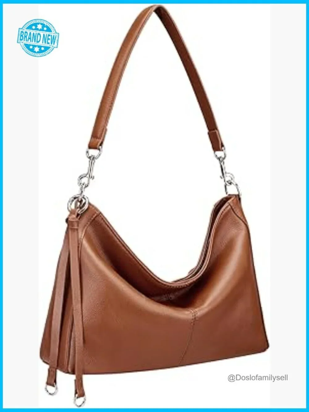 Genuine Leather Hobo Bag Anti Theft RFID Crossbody Shoulder Purse for Women